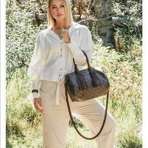 Louis Vuitton Speedy Shoulder Bag 30 Brown Vintage Boho.